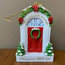 Dayspring RED DOOR Christmas Ornament "From Our Home to Yours" DATED 2009