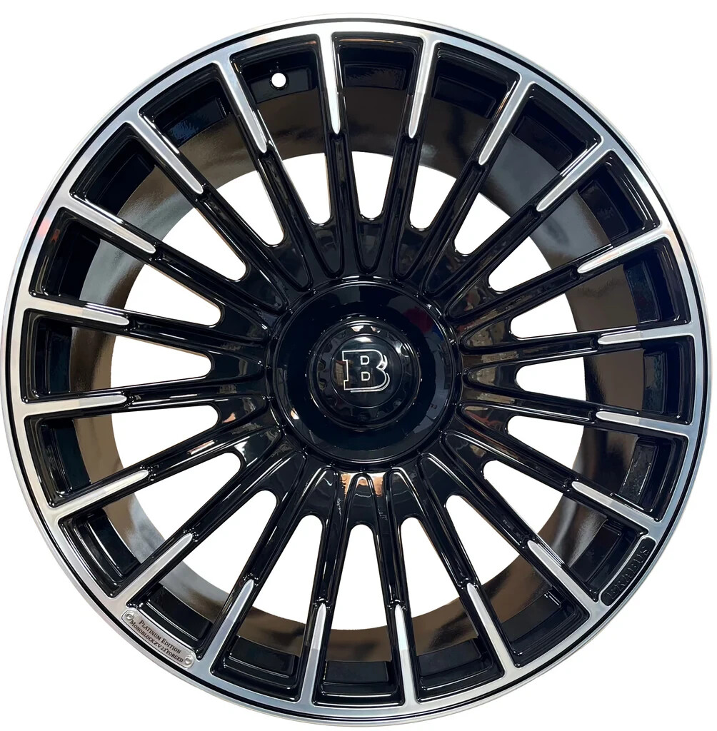 24" BRABUS RIMS FIT MERCEDES G WAGON G65 G63 G550 G500 FORGED WHEELS FULL SET