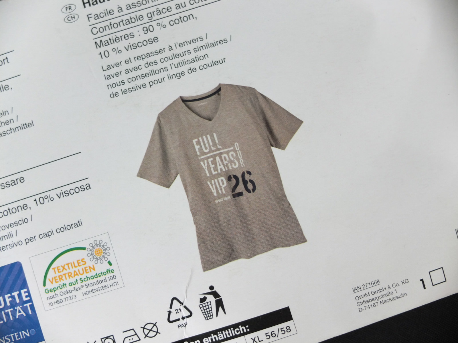 * LIVERGY Sleep Shirt T-Shirt M 48 50 NEW image 2