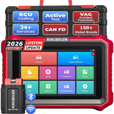 KINGBOLEN K8 PRO Car OBD2 Diagnostic Tool ECU Coding Scanner Lifetime FreeUpdate