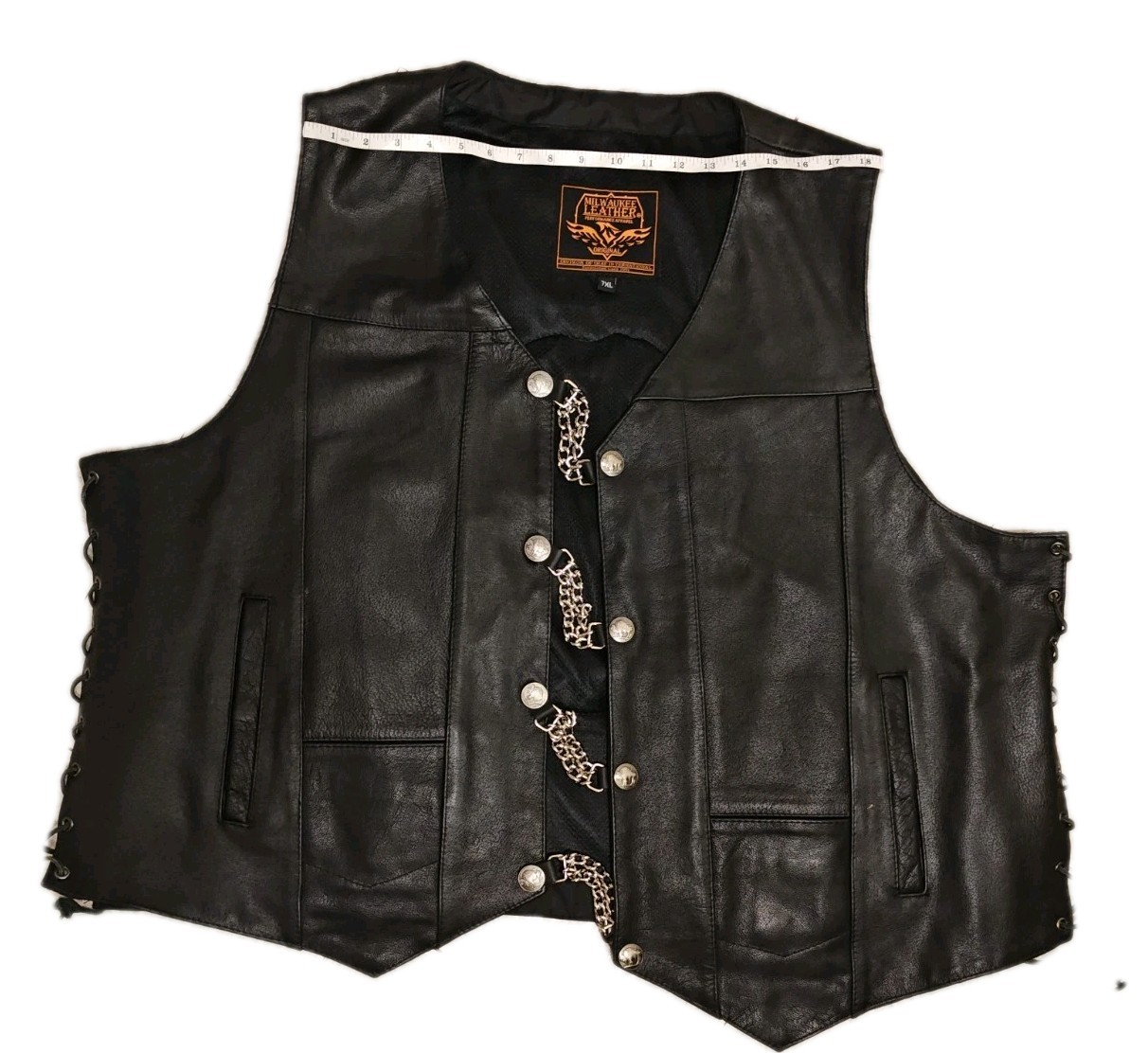 Milwaukee Leather Performance Apparel Snap Vest 7… - image 8