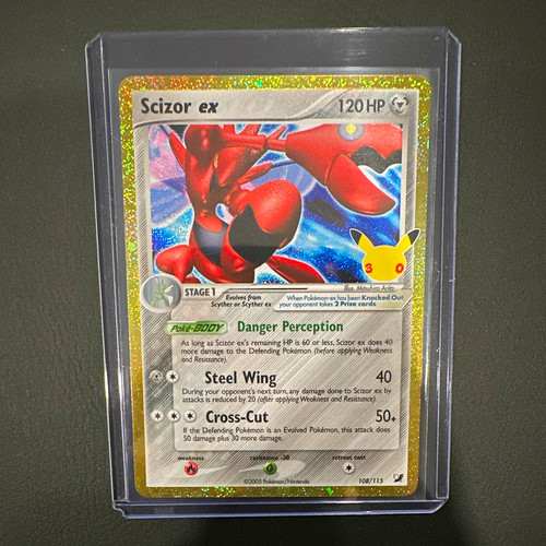 Scizor ex EX Unseen Forces EN 120HP Holo Ultra Rare 108/115 Pokemon TCG