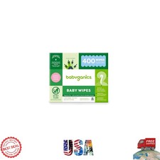 400 Count Non-Allergenic Diaper Wipes with Aloe Calendula for Sensitive Skin