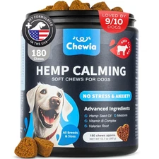 Hemp Calming Chews for Dogs - Dog Calming Treats - Anxiety Relief for Dogs wi...