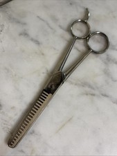 Vintage Hot Drop Forged Steel Hair Thinning Barber Shears Scissor Italy 7  