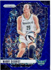 2024 Panini Prizm WNBA Maddy Siegrist (Wings) Blue Velocity Card No. 94
