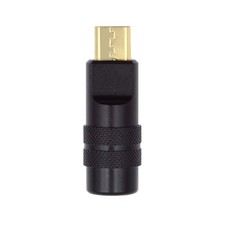 Micro USB 2.0 5Pin Male Plug Connector Solder Aluminum Alloy Shell Black