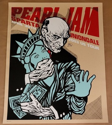 ボルボルへ　様 Pearl Jam Poster Uniondale 2003 Show Edition Art By Ames | eBay