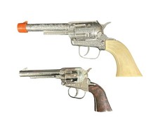 2 VTG TOY DIE CAST PISTOL CAP GUNS