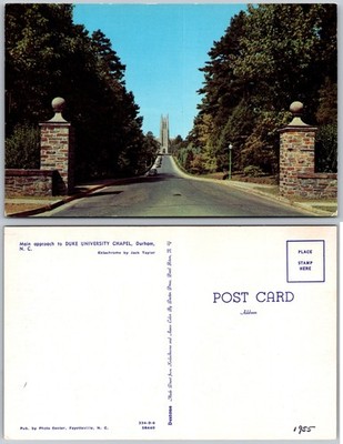 Duke University Chapel Durham NC Postcard