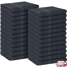Towels Salon Towel - Grey Hand Towels Bulk Pack of 24 Facial  Gym Towel 16x27