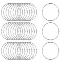 30 Pack Loose Leaf Binder Rings 3 Inch Binder Rings Metal Book Rings Heavy