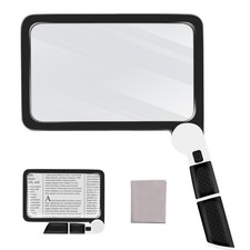 5X Magnifying Glass with Light, Lightweight Full Page Magnifier for Reading, ...
