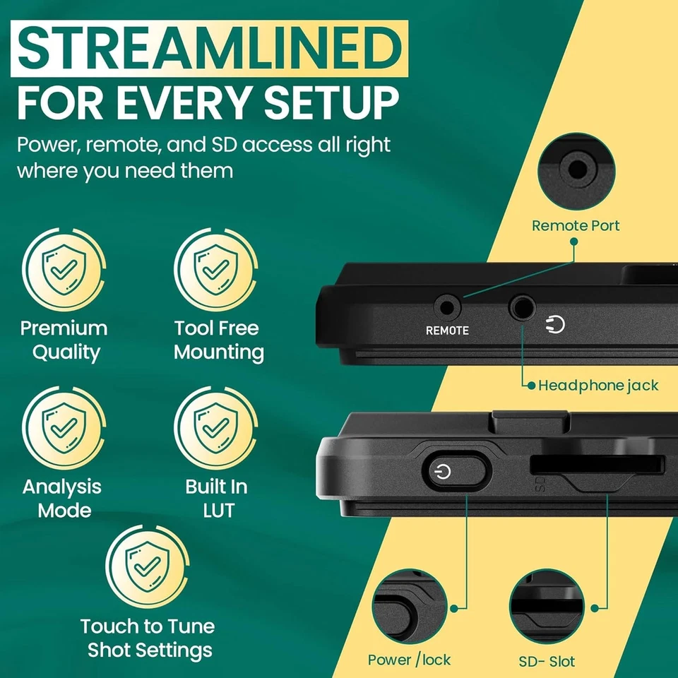 Atomos Shinobi II Lightweight HDMI 4K Camera Monitor w/ HDR Touchscreen - Black - Image 3 of 4