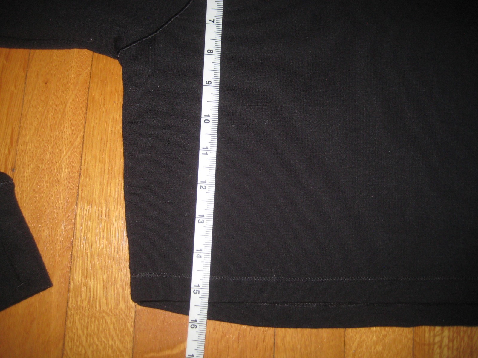 Lole Crescent Wool Blend Crop Top Mock Neck Long Sleeve Black Large