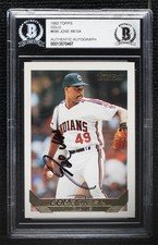 BAS 1993 Topps Gold Jose Mesa #696 BGS Authentic Auto ow6