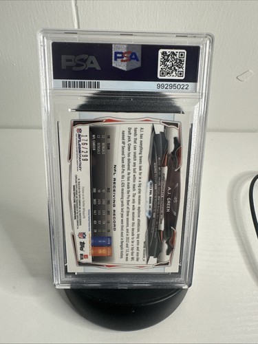 2014 Topps Chrome AJ Green Black Refractor 176/299 PSA 10 Cincinnati Bengals - Picture 6 of 10