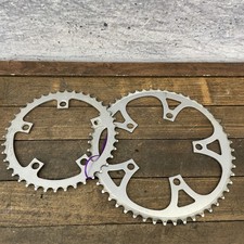 SR Road Bike Chainring Set 52/40T 110 BCD 5-Bolt Vintage Alloy Double 80s