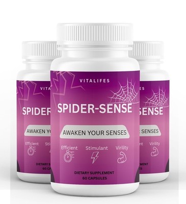 (3 Pack) Spider Sense Pills for Men Max Strength Male Support Formula 60Capsules
