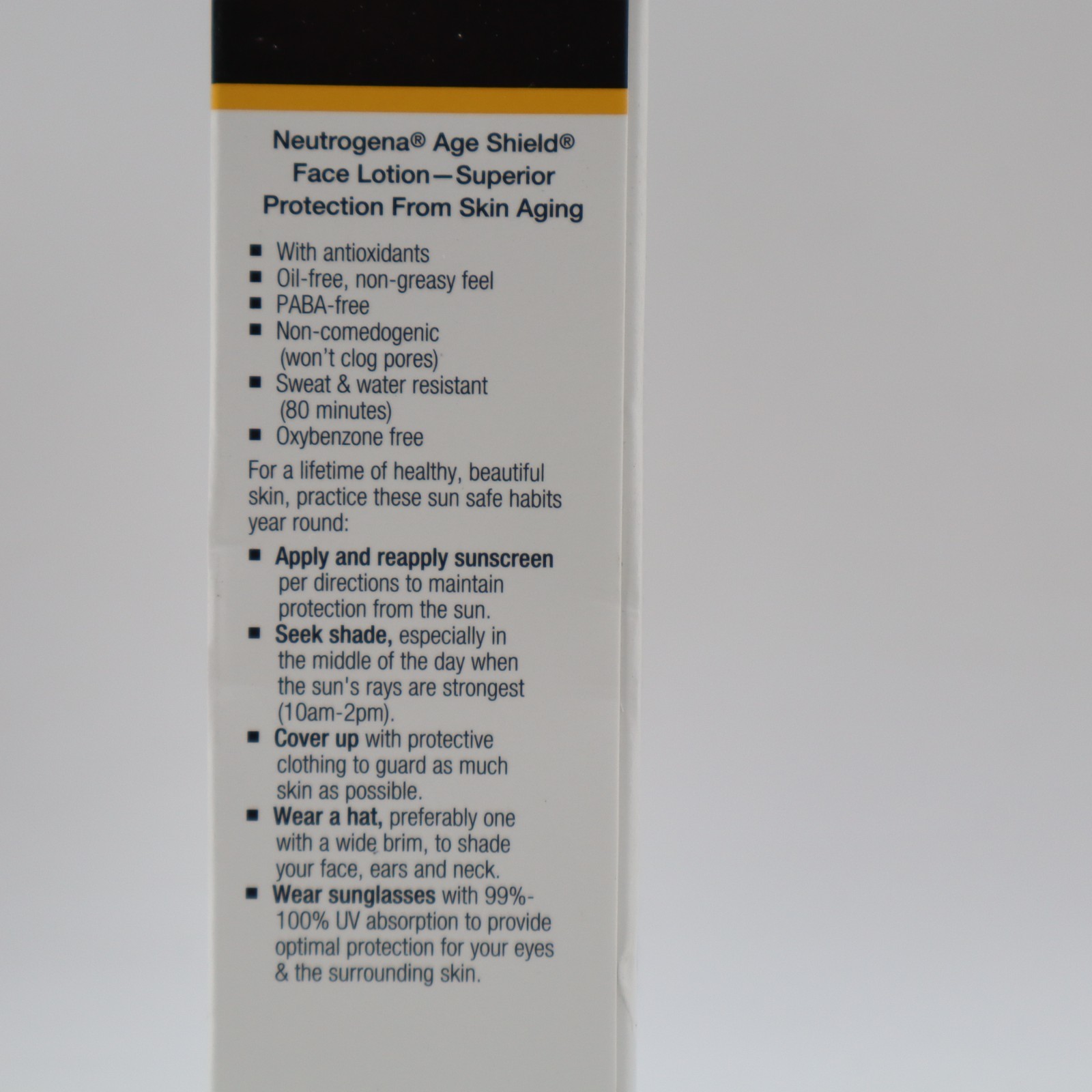 2 PACK Neutrogena Age Shield Face Lotion Sunscreen Broad Spectrum SPF 70 - 3 Oz