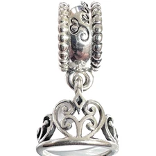 PANDORA Sterling Silver Snow White's Tiara Disney Princess Dangle 791571