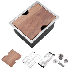 15 Inch Bar Sink Undermount Workstation-Ianomla 15X19 Small Kitchen Sink