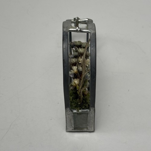 Soporte de flor seca vintage con plomo en forma de corazón pared ventana colgante decoración - Imagen 4 de 9