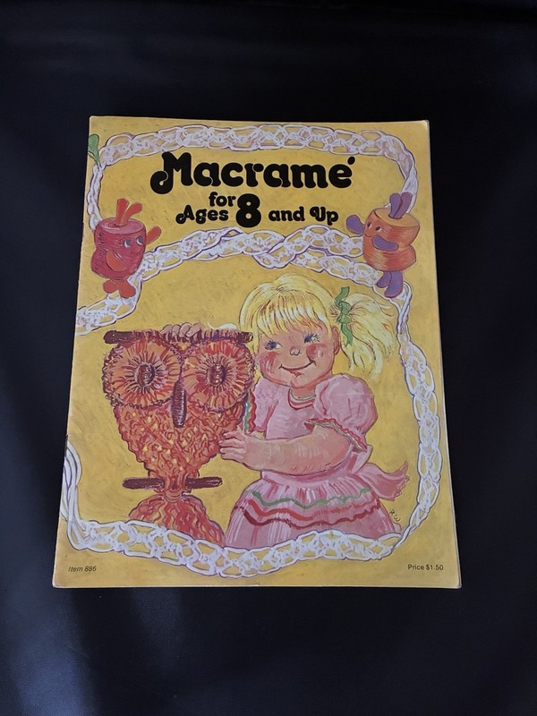 Macramé Kids Instruction/Pattern Booklet for Ages 8 and Up Item 886