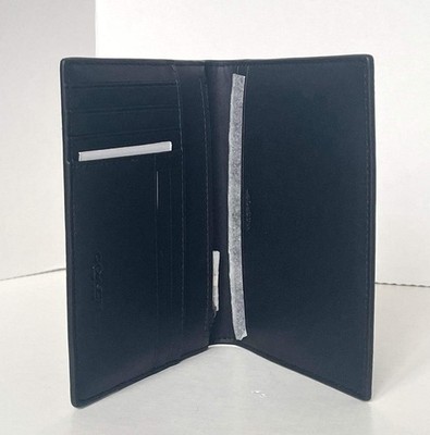 Coach Passport Card Case In Signature Canvas Black- Genuine for