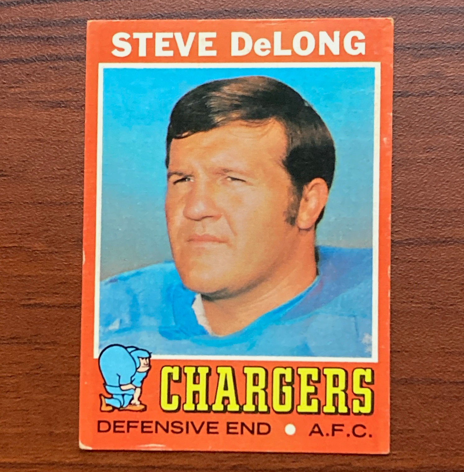 1971 Topps Steve DeLong San Diego Chargers #92 Football Card