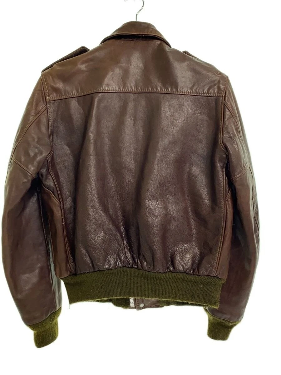 Schott 80s 90s USA 618 Double Riders Chaqueta 36 Cuero Negro