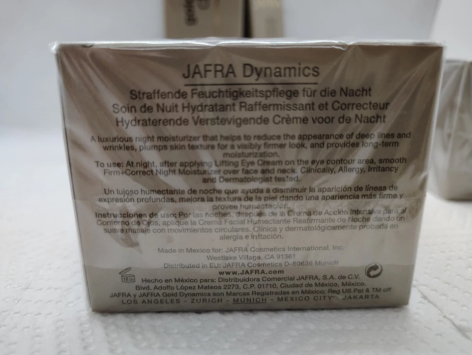 Jafra Gold Dynamics Recover 4 PIECES SET(Cleanser+Day & Night Creams+Eye Cream) - Image 3 of 4