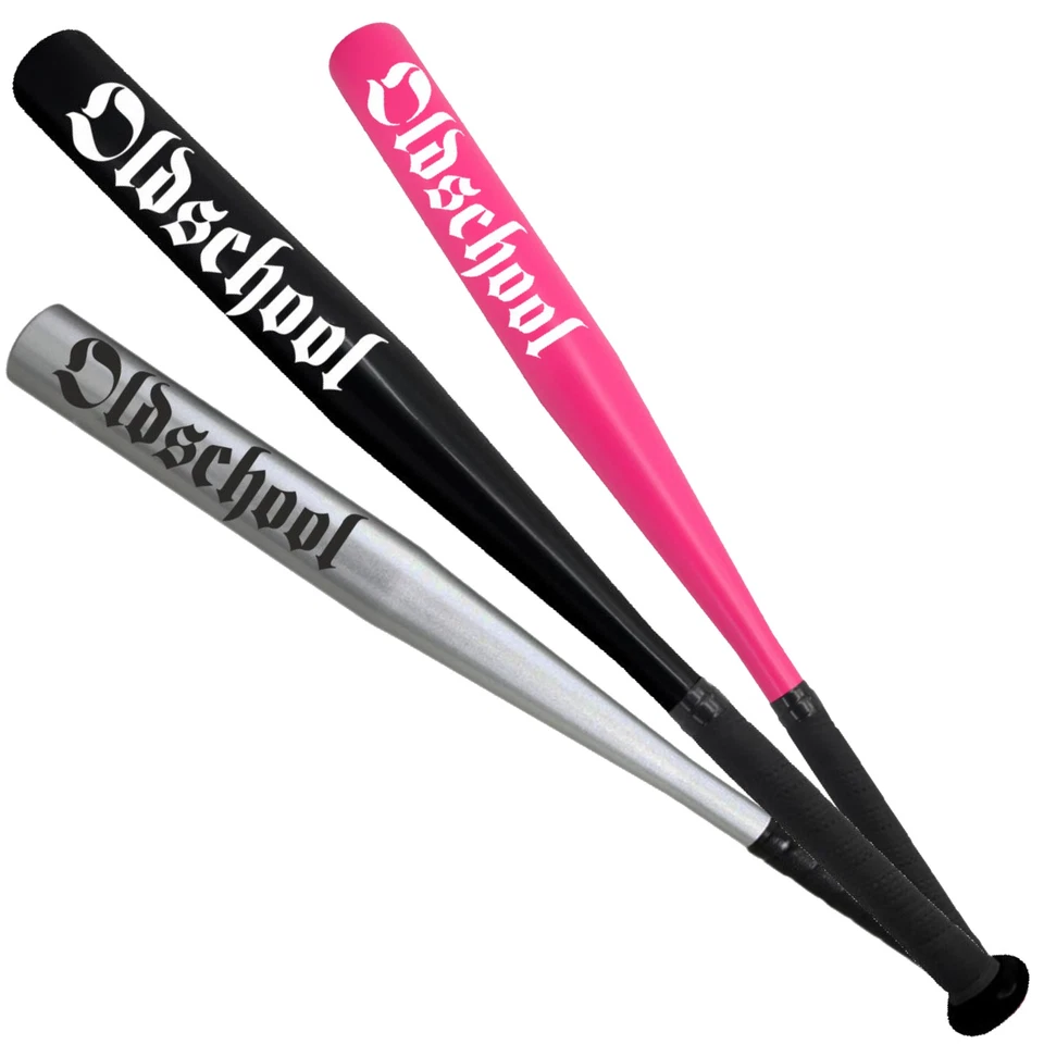 NO FACE NO NAME Baseballschläger Oldschool schwarz silber pink gold Keule Alu lustig originell