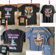 System of a Down Aug 31, Sept 1  2025 Soldier Field, Chicago, IL T shirt