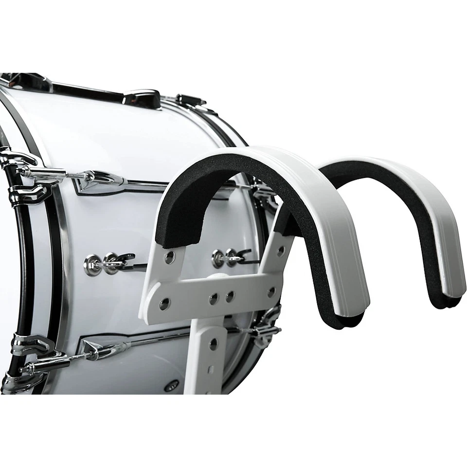 Sound Percussion Labs Birch Marching Bass Drum w/Carrier - White 18 x 14 in. LN - Image 3 of 3