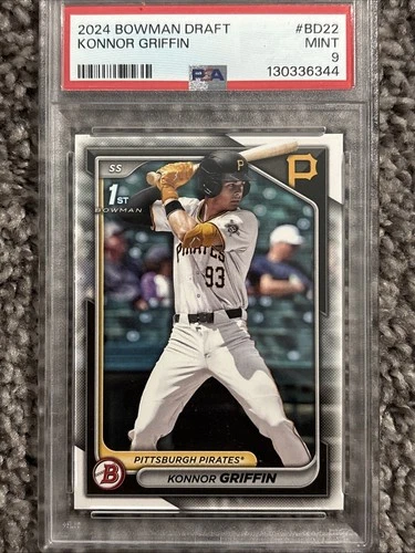 2024 Bowman Draft 1st Konnor Griffin #BD-22 PSA 9 Pittsburgh Pirates