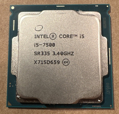 Intel Core i5-7500 Processor (3.4 GHz, 4 Cores, LGA 1151) - SR335 Quad Core