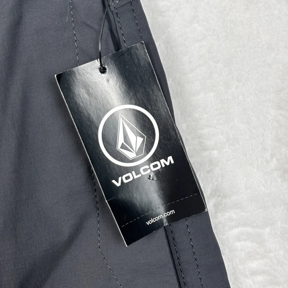 NWT Volcom True To This Hybrid Shorts Mens 32 Gray Cargo Tech Performance Chino - Image 2 of 4