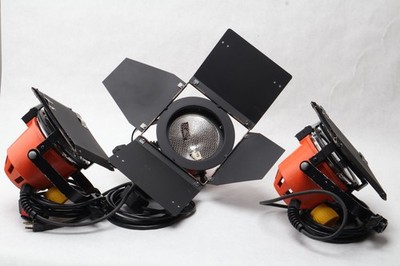 Lot 3x Photon Beard A108 PhotonBeam Tungsten Studio Light with Bulbs 120V