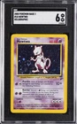 2000 POKEMON BASE 2 HOLO #10 MEWTWO SGC 6