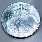 2000 1 oz American Silver Eagle .999 Silver Beautiful Uncirculated Coin