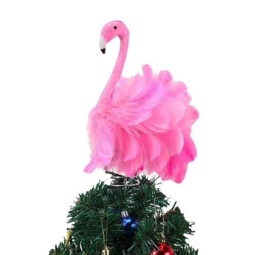 Flamingo Christmas Tree Topper Practical for Summer Parties Home Indoor Outdoor