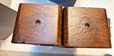 Vtg antique Singer treadle sewing machine cabinet table wood drawers