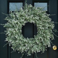 26'' Large Eucalyptus Wreath for Front Door, Porch- Artificial Eucalyptus and...