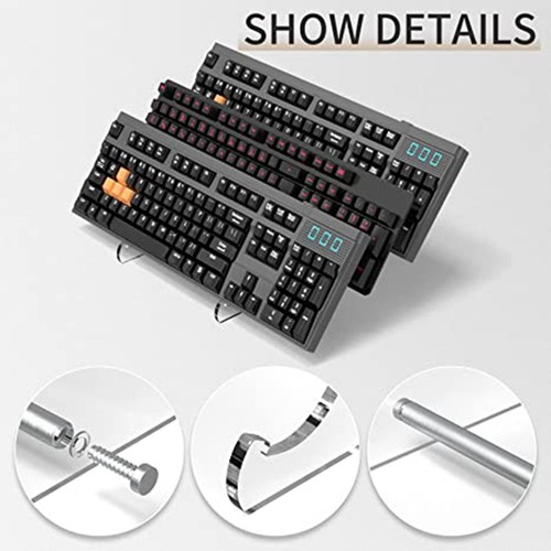 Klarer Acryl-Tastaturständer Aus Acryl für Mechanische Tastaturen H4S35598 - Photo 2/6
