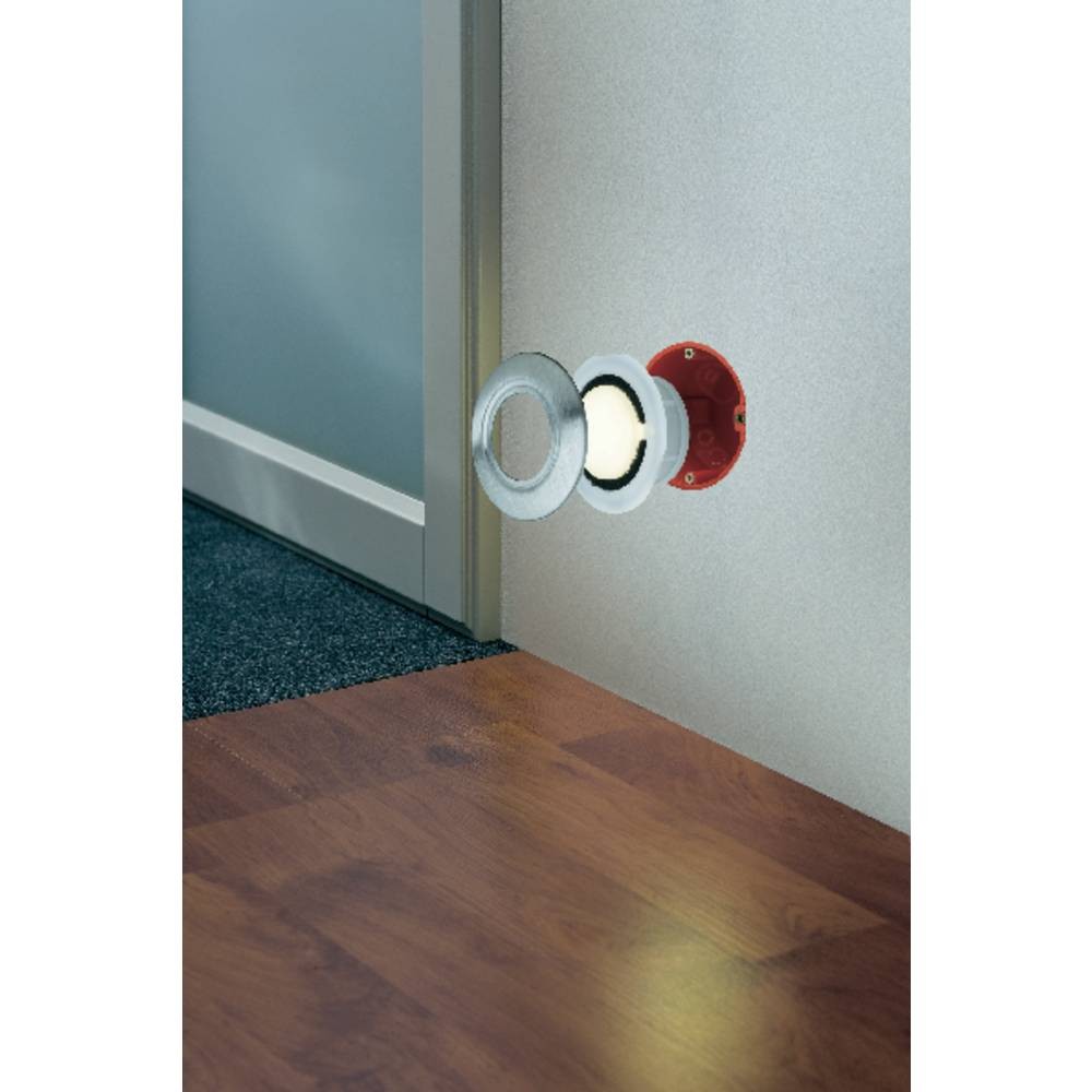 Cache Paulmann 93742 acier inoxydable, bague de finition ronde pour spot LED encastré