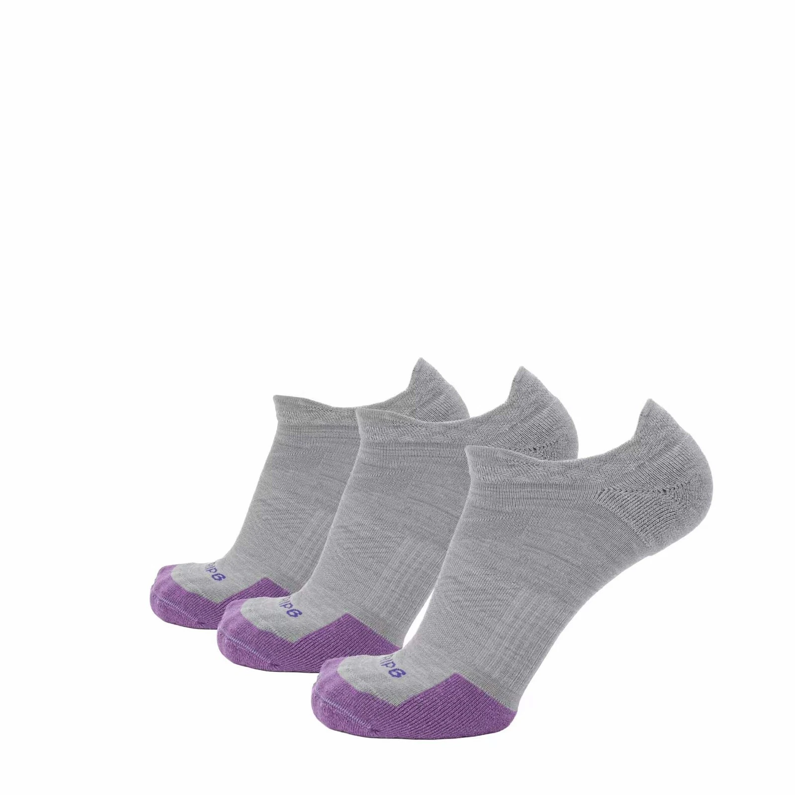 GRIP6 3 Pack Merino Wool No Show Running Socks Runweight Green USA Made