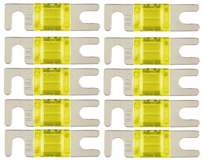 Install Bay MANL100 Nickel 100 Amp Mini ANL Fuse Car / Boat / Truck - Pack of 10