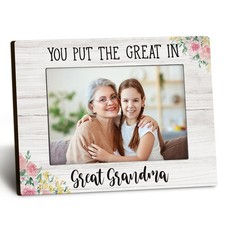 Great Grandma 4x6 Picture Frame, Grandkids Photo Frame, GreatGrandma Gifts fr...