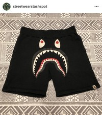 A Bathing Ape Bape 1st Camo Shark Sweatshorts Size Medium